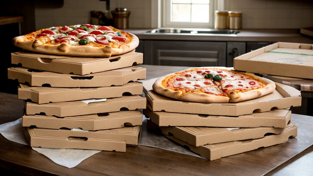 Mesa de preparación de un negocio de pizzas en casa con mandolina