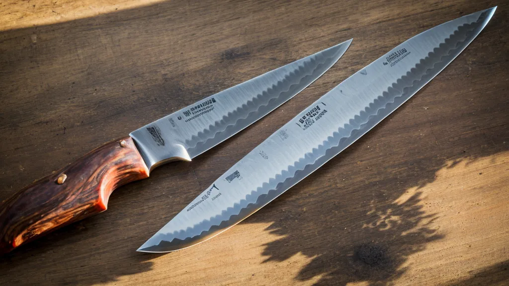 Corte irregular de embutido parrillero sobre tabla de madera con cuchillo desgastado